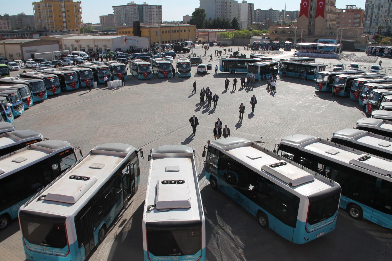 Kızıltepe'ye 48 yeni otobüs alındı